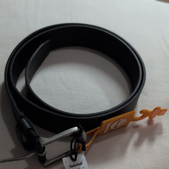 Timberland Men's Black Leather Belt Size XL 42/44 - Picture 2 of 6